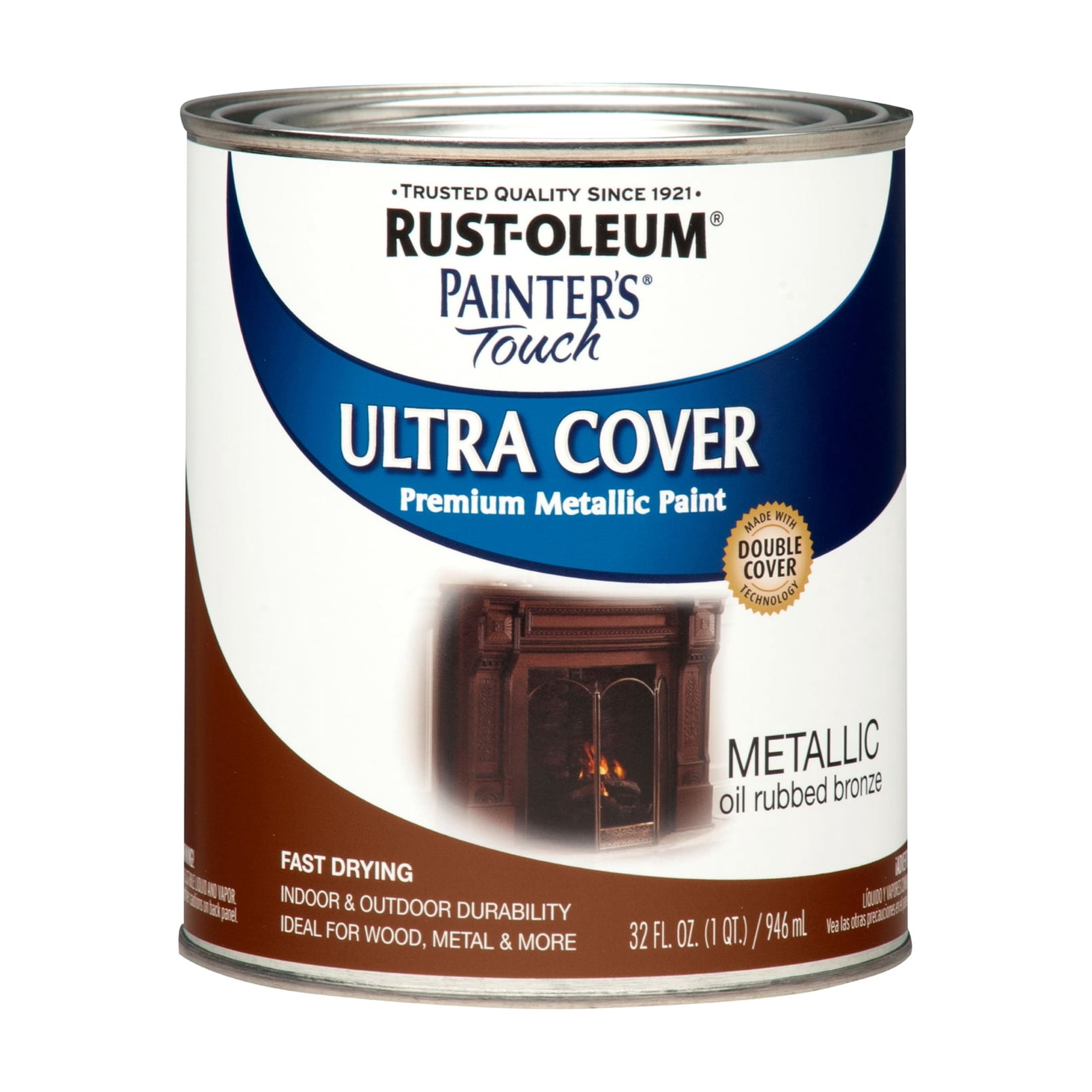 Oil Rubbed Bronze, Rust-Oleum Painter's Touch Ultra Cover Satin Metallic, Quart, 2 Pack
