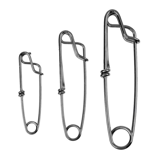 10 Pack Stainless Steel Long Line Longline Clip, Metal Swivel Fishing  Snapper Shark Tuna Clips Accessories Outdoor Fishing Equipment Tool S 