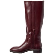 Stuart Weitzman Lenora Leather Knee-High Boot, 7.5, Red