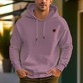 thumbnail image 6 of Men's 100% Cotton Logo Pattern Hoodie 450g Thick Pocket Hood, 6 of 13