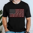 thumbnail image 5 of FLAGWIX USA Flag State Names T-shirt Patriotic 4th of July US Independence Day T-Shirt MLN3220TS T-shirt Gift for Dad, Grandpa,..., 5 of 6