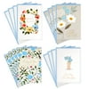 Hallmark Sympathy Greeting Cards Assortment, Painted Flowers (16 Assorted Thinking of You Cards with Envelopes)