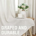 thumbnail image 4 of Natural Linen Curtains 84 inches Long for Living Room 2 Panels Back Tab Loop Pocket Linen Textured Light Filtering Neutral Country Rustic Farmhouse Boho Curtain for Bedroom, Ivory, 4 of 6