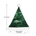 thumbnail image 3 of Cauagu Ferns Leave Green Foliage for Adult Christmas Hat,1-Pack Xmas Holiday Hat Santa Hat for Women & Men Festive Headwear Accessories Fit for Christmas/New Year/Party, 3 of 6