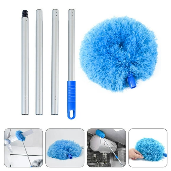OFFIGAM Extendable Fiber Ceiling Duster, Multi-Color Cobweb Remover for Home Cleaning and Dusting