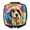 Bichon Frise 2463, variant on Carolines Treasures DAC2466SCM 3 x 2.75 in. Border Collie Hippie Dawg Compact Mirror