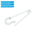 thumbnail image 4 of Uxcell Safety Pins 1.97 Inch Large Metal Sewing Pins White 50Pcs, 4 of 5