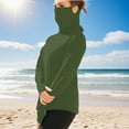 thumbnail image 2 of Plebaso Womens Mens UPF 50+ Sun Shirts with Face Cover Long Sleeve Outdoor Pullover Sun Protection Tops, 2 of 7