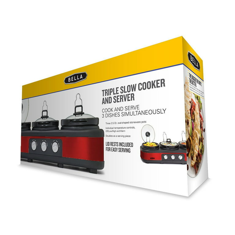 Bella Triple Slow Cooker Buffet/Server - appliances - by owner - sale -  craigslist