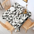 thumbnail image 2 of Gray Camo Shark Silhouette Pattern Square Tablecloth,Waterproof Square Table Cover,Wipeable Spillproof Washable Table Cover for Home Kitchen Party Decor 60"x60"(152x152cm), 2 of 6