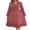Red, variant on Sociala Womens Long Sleeve Fall Maxi Dress 2026 Cross V-neck Floral Long Dresses Daily Wear Party Wedding