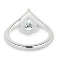 thumbnail image 6 of ESTE ORIGIN 2.20Ct Lab Diamond Pear Solitaire Ring with Curved Band in 18K White Gold for Women's, 6 of 8