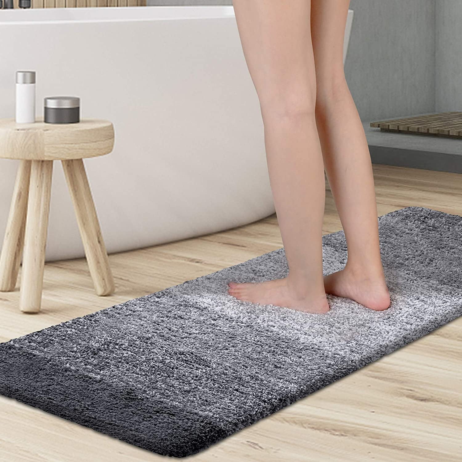 Bath Mat Anti Non Slip Washable Absorbent Bathroom Pedestal Mat Premium Quality 