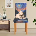 thumbnail image 4 of Yayeee 2 Pack Dining Chair Covers Stretch Parson Chairs Slipcovers Seat Protector, Mountains and Forests, 4 of 6