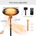 thumbnail image 3 of Costway 1500W Electric Patio Heater Freestanding Warmer Remote Control, 3 of 10
