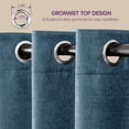thumbnail image 4 of Subrtex Blackout Curtains 2 Panels Room Darkening Grommet Drapes, Smokey Blue, 52"x 95", 4 of 7