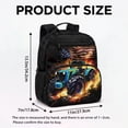 thumbnail image 7 of KUIFORTI American Flag Tractor Toddler Backpack for Boys Kids School Bag with Organizer Pockets Durable Adjustable Straps for Preschool Kindergarten Back to School Supplies, 7 of 7