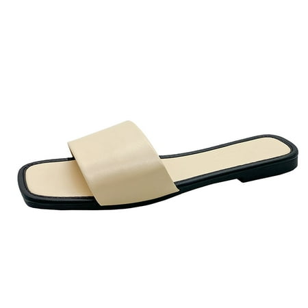 

lystmrge Fun Slippers for Women Size 9-10 Bear Slippers for Women Women s Slippers Size 11 Fashion Summer Women Slippers Flat Lightweight Solid Color Open Toe Casual Comfortable Beach