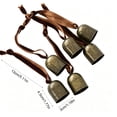 thumbnail image 3 of Kojanyu Christmas Bells, 6 Pack Decorative Metal Bells with Jingle Sounds for Xmas Tree Wreath Garland Ornament Holiday Home Wall Hanging., 3 of 6