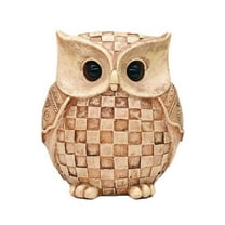 Owl Statue and Figurine for Home Decor Accents Adorable Owl for Shelf Bookshelf Bedroom Living Room Office Table Desk Modern Decorations Animal Owl Sculpture for Birds Lovers