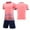 Pink, variant on Custom Football Kit Set for Adult and Child, Name Number Team Logo DIY Family Match Personalized Jersey Shirt Shorts Set, Dad and Son Matching Outfits Orange XXXXS