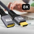 thumbnail image 3 of JSER HDMI 2.1 UHD 8K Extension Cable Male to Female Ultra-HD 8K 60hz 4K 120hz Cable 48Gbs with Audio 3D HDMI Cord, 3 of 6