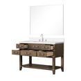 thumbnail image 4 of Grey Oak Single Bath Vanity 48 In. W X 22 D, White Quartz Counter, Faucet, 46 Mirror - Modern Bathroom Accessory In., Surface, Furniture, 4 of 7