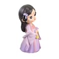 thumbnail image 2 of Princesa Figurita Linda Resina Hogar Tienda Adornos Decoraciones Púrpura, 2 of 7