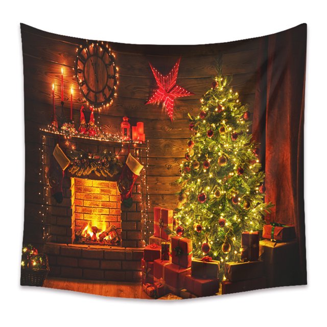 Christmas Series Tapestry Tree for Home, Bedroom Decoration, Background Cloth, Wall Hanging Decor