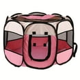 thumbnail image 2 of Portable Pet Playpen, Dog Playpen Foldable Pet Exercise Pen Tents Cat House Playground for Puppy Kitten Indoor Outdoor Travel Camping Use, 2 of 10