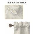 thumbnail image 6 of Blue Seahorse Coastal Bathroom Window Curtain, Summer Beach Nautical Ocean Coral Vintage Light Filtering Coffee Kitchen Curtains, Bedroom Living Room Curtains 2 Panel 84"x63", 6 of 6