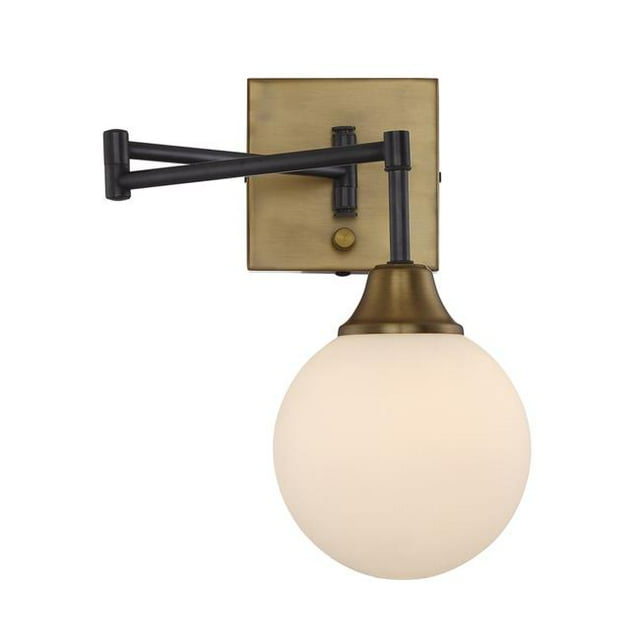 Meridian M90006-79 1 Light Sconce - Oil Rubbed Bronze with Brass