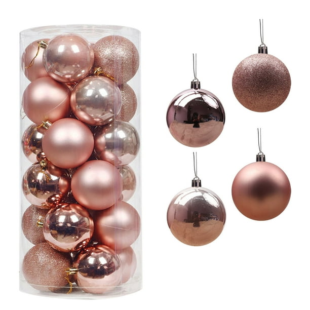 Fiudx Adornos Navideños, Plástico Irresponsables, Adornos de Árboles Festivos, Adornos de Guirnaldas, Fiestas y Bodas, Diseño Apto de Toda La Familia, Opciones de Tamaño de 4 Cm