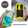 thumbnail image 5 of Feishell Cover for Samsung Galaxy S23 Plus Case Heavy Dustproof Shockproof Dropproof Military Grade Rugged Durable Aluminum Metal Case with Kickstand Screen Protector, Yellow, 5 of 7