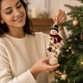 thumbnail image 6 of All‑inclusive DIY Crochet Kit for Spiral Snowman Ornament Handcraft Supplies for Crafting Unique Christmas Tree Hanging Decor (B), 6 of 7