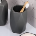 thumbnail image 2 of Diamond Bath Tumbler Cup Holder or Toothbrush Holder Grey, 2 of 7
