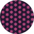 thumbnail image 1 of Ahgly Company Machine Washable Indoor Round Transitional Plum Pie Purple Area Rugs, 6' Round, 1 of 7