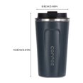 thumbnail image 3 of LEEYNEER17 Oz Travel Coffee Cups Vacuum Insulated Mug Thermal Tumbler to Go with Lid Leak Proof Reusable Stainless Steel Coffee Mug Spill Proof for Hot and Cold Water Coffee and Tea, 3 of 4
