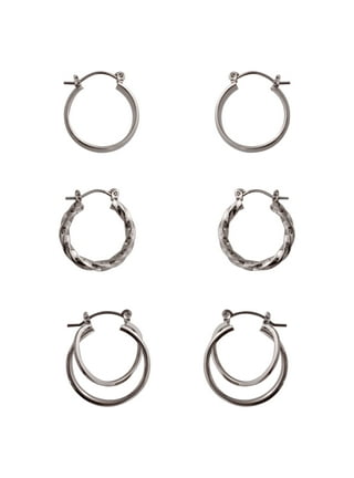 Small hoop store earrings walmart