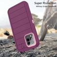 thumbnail image 4 of Asuwish Compatible with T-Mobile Revvl 6 Pro/6X Pro 5G Phone Case Hybrid Rugged Shockproof Hard Protective Drop Proof Full Body Heavy Duty Mobile Cell Cover for Tmobile Revel X Tmo Women Men Purple, 4 of 6