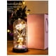 thumbnail image 1 of Adornos de luz nocturna con flores eternas, simulación de hojas de oro rosa, regalo de San Valentín de Tanabata, 1 of 1