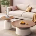 thumbnail image 3 of Mesa de centro bonita de acrílico, redonda, transparente, barata, accesorios simples de lujo, decoración, mesa auxiliar, muebles de Patio italianos Couchtisch, 3 of 4