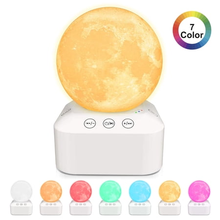 LELINTA Kids White Noise Machine for Sleeping Baby Adults, Soothing Sounds for Sleeping,Night Light and Sound Lamp, Baby Sound Machine for Sleeping Nature Relax, Portable Color-Changing & Rechargeable