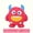 Pink, variant on 1 latex vocal one-eyed monster to relieve boredom, pet toy, throwing pet interactive toy to enhance human pet affection