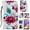 #14 Peacock Flower, variant on Dteck Galaxy A32 5G Case 3D PU Leather Wallet Flip Protective Phone Case with Wrist Strap Card Slots Holder Pocket Cover for Samsung Galaxy A32 5G 6.5" (2021), #17 Gold Butterfly