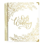 bloom daily planners Undated Wedding Planner and Organizer, Gold Floral