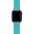 thumbnail image 2 of Posh Tech Calypso Teal Silicone Band with Pins for Apple Watch Series 1-7 - Size 38mm/40mm/41mm, 2 of 3