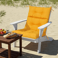 thumbnail image 7 of High Back Chair Cushions Set of 2, Adirondack Chair Cushion with Waterproof, Rocking Chair Cushion for Outdoor Patio, Garden Porch 45”x 22”x 4(yellow）, 7 of 7