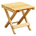 thumbnail image 6 of PAMINGONO Patio Small Table Wood Plastic Portable Outdoor 1Pack 11.00X10.22X10.22in, 6 of 8