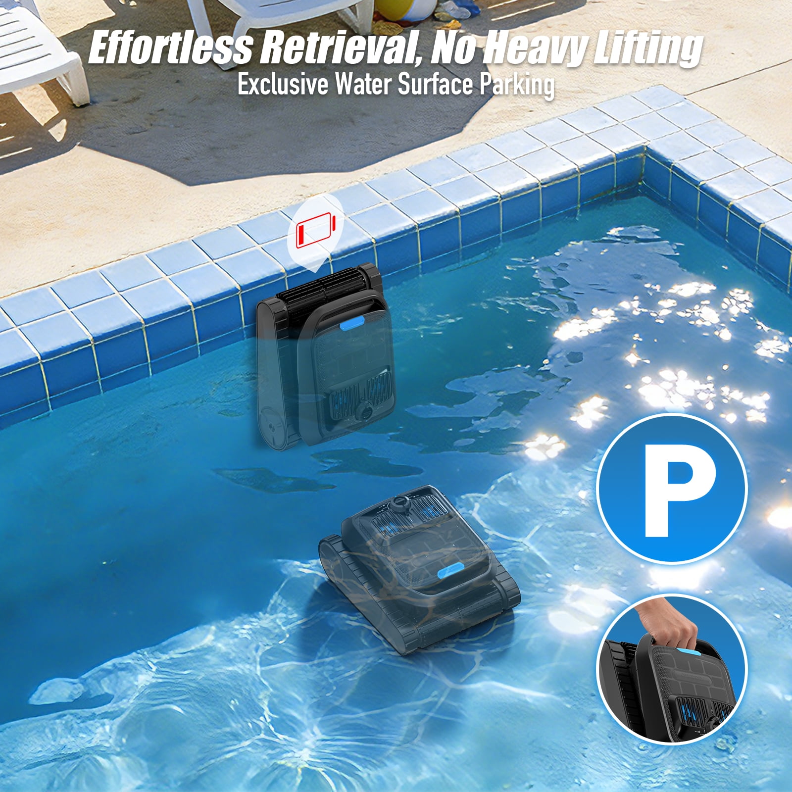 AIRROBO CP400 Lite Cordless Robotic Pool Cleaner - Smart, Powerful, All-Pool Cleaning